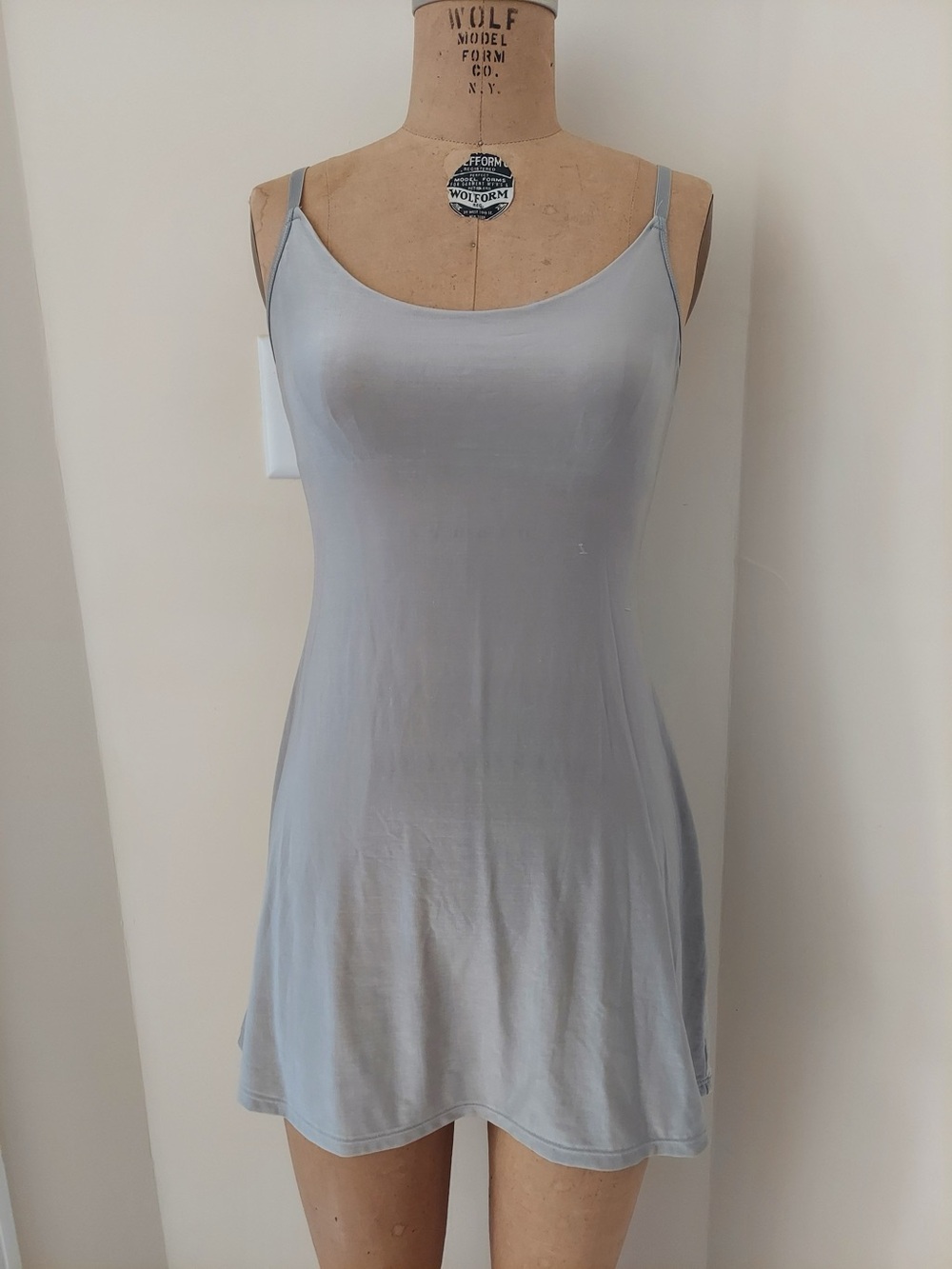 Victoria's Secret Light Gray Satin Slip Chemise